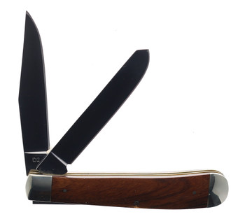 Boker Traditional Series 2.0 Trapper 2 Folding Knife Smooth Rosewood Handle D2 Plain Edge 110832