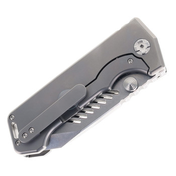 Limited Edition PMP Alpha Beast Gen 2 Gray Titanium Handle Pocket Knife Magnacut Plain Edge Steel (Made by FOX) Limited Edition PMP Alpha Beast Gen 2 Gray Titanium Handle Pocket Knife Magnacut Plain Edge Steel (Made by FOX)