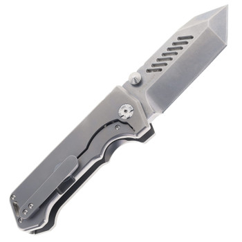 Limited Edition PMP Alpha Beast Gen 2 Gray Titanium Handle Pocket Knife Magnacut Plain Edge Steel (Made by FOX) Limited Edition PMP Alpha Beast Gen 2 Gray Titanium Handle Pocket Knife Magnacut Plain Edge Steel (Made by FOX)