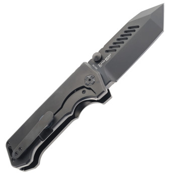 Limited Edition PMP Alpha Beast Gen 2 Black Titanium Handle Pocket Knife Magnacut Plain Edge Steel (Made by FOX)