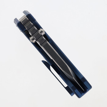 Limited Edition PMP Alpha Beast Gen 2 Blue Titanium Handle Pocket Knife Magnacut Plain Edge Steel (Made by FOX) Limited Edition PMP Alpha Beast Gen 2 Blue Titanium Handle Pocket Knife Magnacut Plain Edge Steel (Made by FOX)