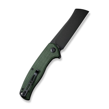 Sencut Traxler Folding Knife Green Canvas Micarta Handle 9Cr18MoV Sheepsfoot Plain Edge Black Stonewash Finish S20057C-4 Sencut Traxler Folding Knife Green Canvas Micarta Handle 9Cr18MoV Sheepsfoot Plain Edge Black Stonewash Finish S20057C-4