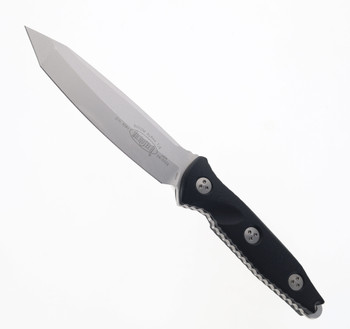 Microtech Socom Alpha Fixed Blade Knife Black G10 Handle 204P Tanto Plain Edge Stonewash Finish 11410 Microtech Socom Alpha Fixed Blade Knife Black G10 Handle 204P Tanto Plain Edge Stonewash Finish 11410