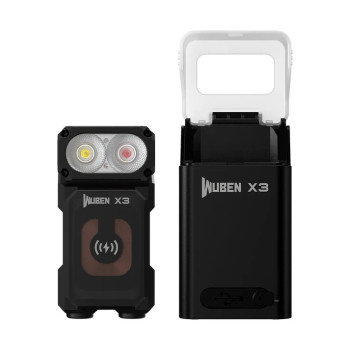 Wuben X3 Black Aluminum Charging Box
