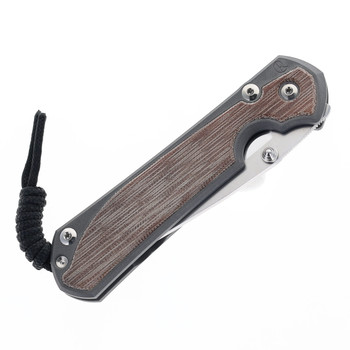 LEFT HANDED Chris Reeve Large Sebenza 31 Folding Knife Natural Canvas Micarta Handle Magnacut Drop Point Plain Edge L31-1241 LEFT HANDED Chris Reeve Large Sebenza 31 Folding Knife Natural Canvas Micarta Handle Magnacut Drop Point Plain Edge L31-1241