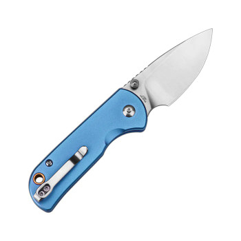CJRB Mica Pocket Knife Blue Aluminum Handle AR-RPM9 Drop Point Blade J1934-BU CJRB Mica Pocket Knife Blue Aluminum Handle AR-RPM9 Drop Point Blade J1934-BU