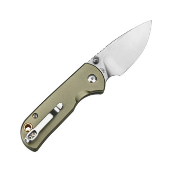 CJRB Mica Pocket Knife Green Aluminum Handle AR-RPM9 Drop Point Blade J1934-GN CJRB Mica Pocket Knife Green Aluminum Handle AR-RPM9 Drop Point Blade J1934-GN