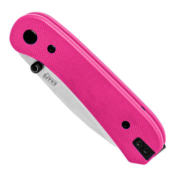 Knafs Knafs Lander Folding Knife Pink G10 Handle D2 Drop Point Plain Edge KNAFS-00188 Knafs Knafs Lander Folding Knife Pink G10 Handle D2 Drop Point Plain Edge KNAFS-00188