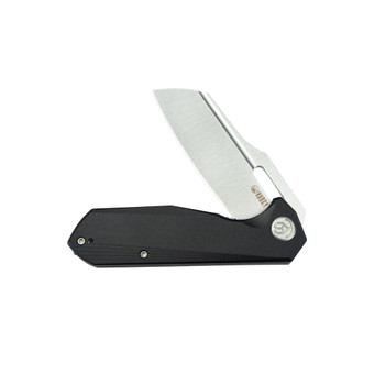 Kubey Atlas Liner Lock Folding Knife Black G10 Handle 14C28N Sheepsfoot Plain Edge Satin Finish KU328D Kubey Atlas Liner Lock Folding Knife Black G10 Handle 14C28N Sheepsfoot Plain Edge Satin Finish KU328D