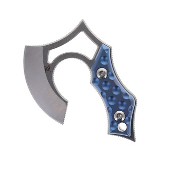 Midgards Messer Nori Nano Neck Axe Knife Blue Titanium handle CPM-D2 Steel Blade