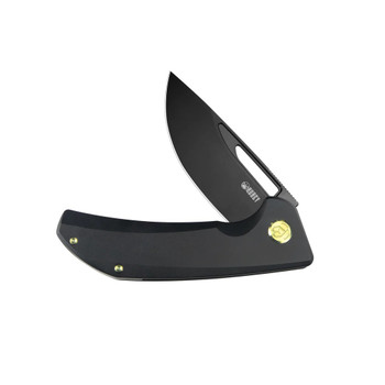 Kubey Hyperion Frame Lock Folding Knife Black Titanium Handle S35VN Plain Black Blade KB368B Kubey Hyperion Frame Lock Folding Knife Black Titanium Handle S35VN Plain Black Blade KB368B