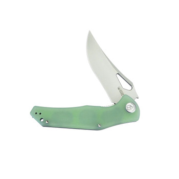 Kubey Phemius Liner Lock Folding Knife Jade G10 Handle 14C28N Clip Point Plain Edge Sandblast Finish KU149D Kubey Phemius Liner Lock Folding Knife Jade G10 Handle 14C28N Clip Point Plain Edge Sandblast Finish KU149D
