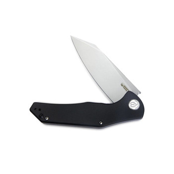 Kubey Flash Liner Lock Folding Knife Black G10 Handle AUS-10 Plain Edge Beadblast Finish KU158E