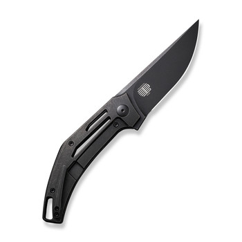 WE Speedliner Folding Knife Black Titanium Handle 20CV Drop Point Plain Edge Black Stonewash Finish WE22045C-1 WE Speedliner Folding Knife Black Titanium Handle 20CV Drop Point Plain Edge Black Stonewash Finish WE22045C-1