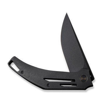 WE Speedliner Folding Knife Black Titanium Handle 20CV Drop Point Plain Edge Black Stonewash Finish WE22045C-1 WE Speedliner Folding Knife Black Titanium Handle 20CV Drop Point Plain Edge Black Stonewash Finish WE22045C-1