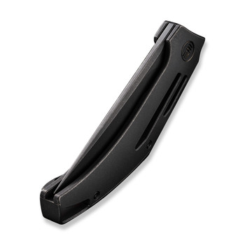 WE Speedliner Folding Knife Black Titanium Handle 20CV Drop Point Plain Edge Black Stonewash Finish WE22045C-1 WE Speedliner Folding Knife Black Titanium Handle 20CV Drop Point Plain Edge Black Stonewash Finish WE22045C-1