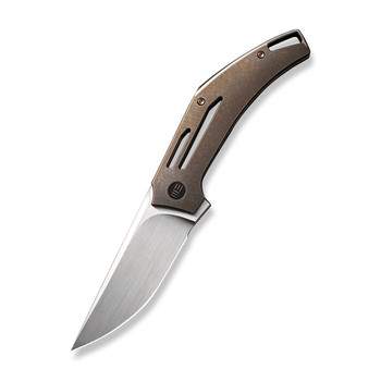WE Speedliner Folding Knife Bronze Titanium Handle 20CV Drop Point Plain Edge Hand Rubbed Satin Finish WE22045C-2 WE Speedliner Folding Knife Bronze Titanium Handle 20CV Drop Point Plain Edge Hand Rubbed Satin Finish WE22045C-2