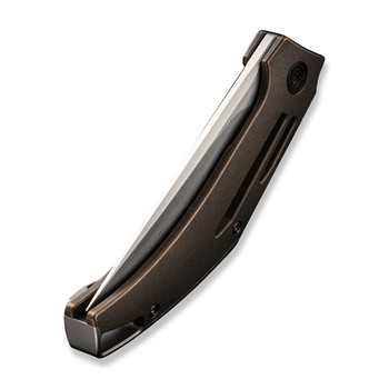 WE Speedliner Folding Knife Bronze Titanium Handle 20CV Drop Point Plain Edge Hand Rubbed Satin Finish WE22045C-2 WE Speedliner Folding Knife Bronze Titanium Handle 20CV Drop Point Plain Edge Hand Rubbed Satin Finish WE22045C-2