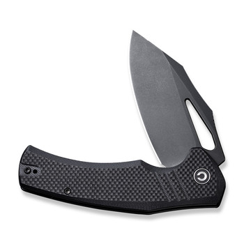 Civivi BullTusk Folding Knife Black Coarse G10 Handle 14C28N Clip Point Plain Edge Black Stonewash Finish C23017-1 Civivi BullTusk Folding Knife Black Coarse G10 Handle 14C28N Clip Point Plain Edge Black Stonewash Finish C23017-1
