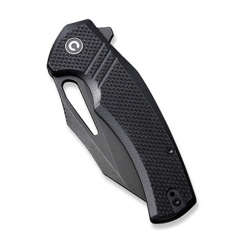 Civivi BullTusk Folding Knife Black Coarse G10 Handle 14C28N Clip Point Plain Edge Black Stonewash Finish C23017-1 Civivi BullTusk Folding Knife Black Coarse G10 Handle 14C28N Clip Point Plain Edge Black Stonewash Finish C23017-1