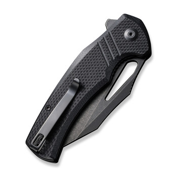 Civivi BullTusk Folding Knife Black Coarse G10 Handle 14C28N Clip Point Plain Edge Black Stonewash Finish C23017-1 Civivi BullTusk Folding Knife Black Coarse G10 Handle 14C28N Clip Point Plain Edge Black Stonewash Finish C23017-1