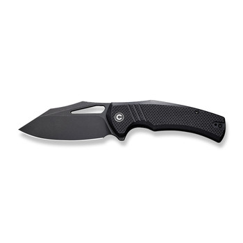 Civivi BullTusk Folding Knife Black Coarse G10 Handle 14C28N Clip Point Plain Edge Black Stonewash Finish C23017-1 Civivi BullTusk Folding Knife Black Coarse G10 Handle 14C28N Clip Point Plain Edge Black Stonewash Finish C23017-1