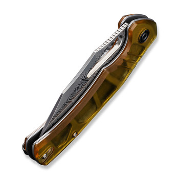 Civivi BullTusk Folding Knife Polished Ultem Handle Damascus Clip Point Plain Edge C23017-DS1 Civivi BullTusk Folding Knife Polished Ultem Handle Damascus Clip Point Plain Edge C23017-DS1