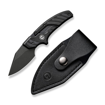 Civivi Typhoeus Fixed Blade Knife Black G10 Handle 14C28N Plain Edge Black Stonewash Finish C21036-1 Civivi Typhoeus Fixed Blade Knife Black G10 Handle 14C28N Plain Edge Black Stonewash Finish C21036-1