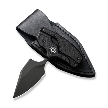 Civivi Typhoeus Fixed Blade Knife Black G10 Handle 14C28N Plain Edge Black Stonewash Finish C21036-1 Civivi Typhoeus Fixed Blade Knife Black G10 Handle 14C28N Plain Edge Black Stonewash Finish C21036-1
