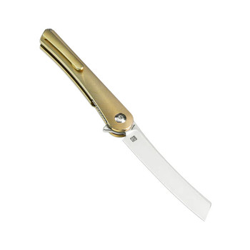 Kizer Mercury Pocket Knife S35VN Blade Gold Titanium Handle Ki3645A1