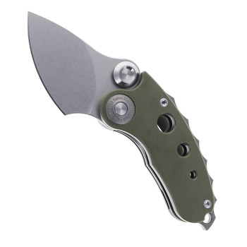 TwoSun Knives TS417-D2 Wong Design Pocket Knife Green G10
