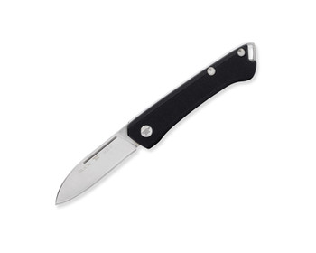 Buck 250 Saunter Folding Knife Black Micarta Handle 154CM Drop Point Plain Edge 250BKS