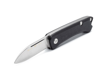 Buck 250 Saunter Folding Knife Black Micarta Handle 154CM Drop Point Plain Edge 250BKS