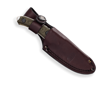 Buck 662 Alpha Scout Fixed Blade Knife Machine Textured Richlite Handle S35VN Drop Point Plain Edge 662BRS