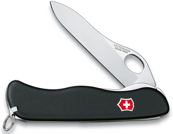 Victorinox One Hand Sentinel Pocket Knife Black ABS Handle 0.8416.M3-X2