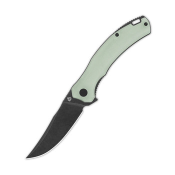 QSP Walrus Liner Lock Folding Knife Jade G10 Handle D2 Plain Edge QS151-A2