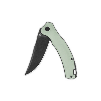 QSP Walrus Liner Lock Folding Knife Jade G10 Handle D2 Plain Edge QS151-A2