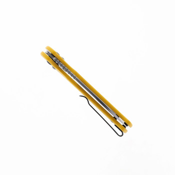 CJRB Hectare Pocket Knife Crossbar Lock Yellow G10 Handle AR-RPM9 Steel J1935-YE