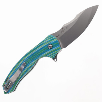 SixLeaf Folding Knife Green G10 Handle D2 Plain Edge SL-02-Green