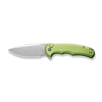 Civivi Button Lock Praxis Folding Knife Lime Green Aluminum Handle Nitro-V Drop Point Plain Edge Satin Finish C18026E-3 Civivi Button Lock Praxis Folding Knife Lime Green Aluminum Handle Nitro-V Drop Point Plain Edge Satin Finish C18026E-3