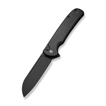 Civivi Chevalier II Folding Knife Black Aluminum Handle 14C28N Sheepsfoot Plain Edge Black Stonewash Finish C20022B-1 Civivi Chevalier II Folding Knife Black Aluminum Handle 14C28N Sheepsfoot Plain Edge Black Stonewash Finish C20022B-1