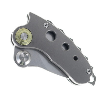 TwoSun Knives TS417 Wong Design Folding Knife Titanium Handle D2 Steel TS417-D2-TI