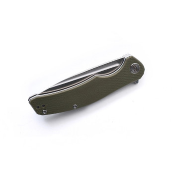 Miguron Small Velona Folding Knife Green G10 Handle 14C28N Drop Point Plain Edge Satin Finish 8003GNS Miguron Small Velona Folding Knife Green G10 Handle 14C28N Drop Point Plain Edge Satin Finish 8003GNS