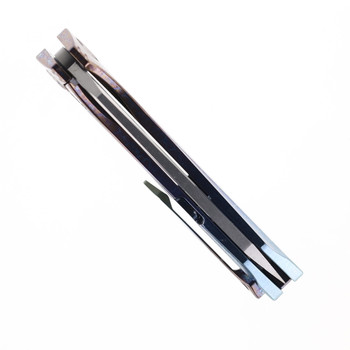 Two Sun Folding Knife Color Titanium Handle M390 Plain Edge TS298-M390-Color