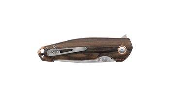 Viper Katla ZI Folding Knife Zircote Wood Handle M390 Plain Edge Satin Finish V5985ZI