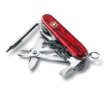 Victorinox Cybertool L Multi-Tool Red Transparent Handle 1.7775.T