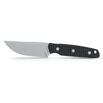 Vosteed Mink Fixed Blade Knife Black Micarta Handle Nitro-V Clip Point Plain Edge D0101