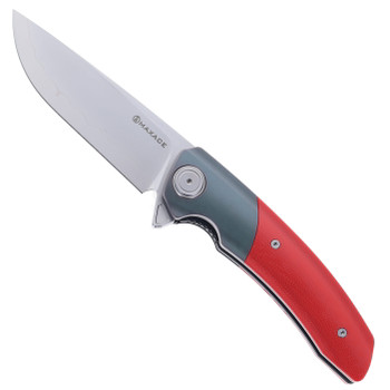 Maxace Mamba Folding Knife Red G10 Handle SLD-Magic Plain Edge M16F