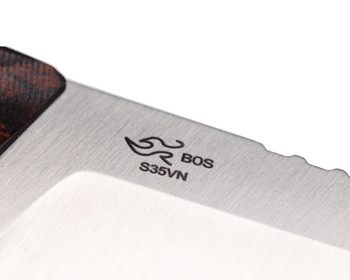 Buck 663 Alpha Guide Fixed Blade Knife Walnut Dymalux Handle S35VN Drop Point Plain Edge 603WAS