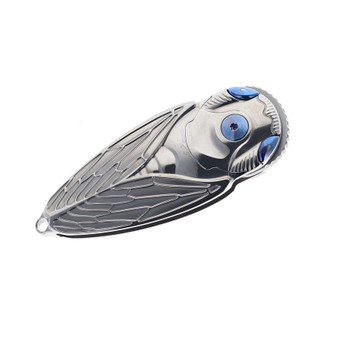 Rike Cicada-P Flipper Folding Knife Titanium Handle/Blade Plain Edge